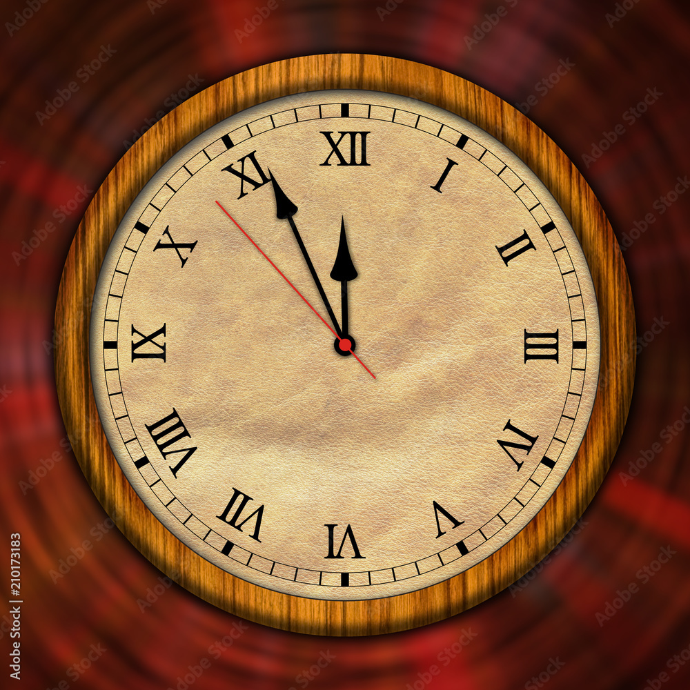 Retro clock time passing classic Stock Photo | Adobe Stock