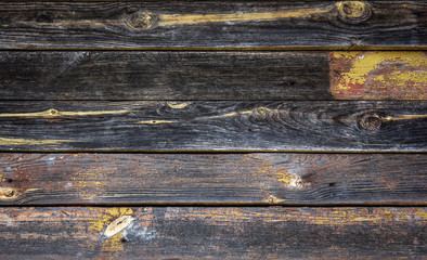 Wall Mural - old hard wood plank wall background