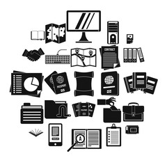 Poster - Instrument icons set. Simple set of 25 instrument vector icons for web isolated on white background