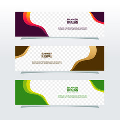 Wall Mural - abstract web banner design background or header templates in transparent background