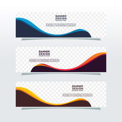 Wall Mural - abstract web banner design background or header templates in transparent background