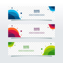 Wall Mural - abstract web banner design background or header templates in transparent background