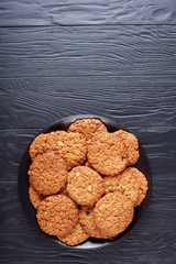 Sticker - Oatmeal raisin and peanut Cookies, top view