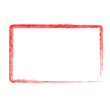 red rectangle crayon frame