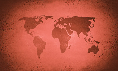  Old red world map
