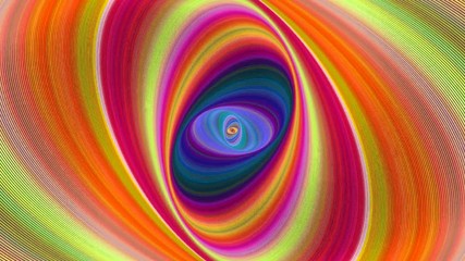 Poster - Colorful abstract ellipse spiral background - seamless loop motion graphic design