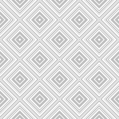 Poster - Vector seamless geometric pattern. Checkered gray background