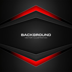 Poster - Abstract color gradient contrast tech arrows background. Vector illustration corporate design