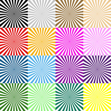 Neon Abstract Backgrounds Set