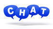 © frender - chat speech bubbles 3d concept illustration