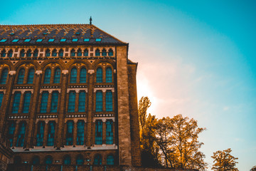 historical or ancient building at budapest in the afternoon