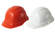 © Liudmila - Set of engineer helmets ,Isolated white background. Safety uniform for industry. Construction concepts