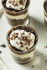 Canvas Print - Sweet Homemade Chocolate Parfait Dessert