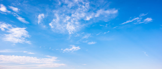 clouds on a blue sky as a background