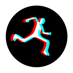 Wall Mural - runner icon design