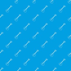 Poster - Arabic guitar pattern vector seamless blue repeat for any use