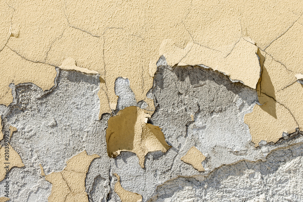 Wall Murals Texture Of Cracked Paint On The Wall Nikkel Art