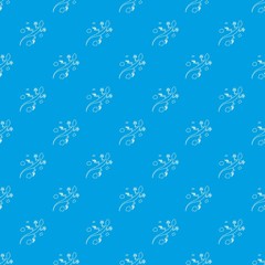 Wall Mural - Salamander pattern vector seamless blue repeat for any use
