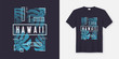 © rikkyal - Hawaii stylish t-shirt and apparel modern design with tropical l