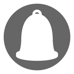 Sticker - Bell icon. Alarm clock button. Vector.