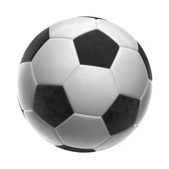 Soccer-ball isolated on white background 3d illustration