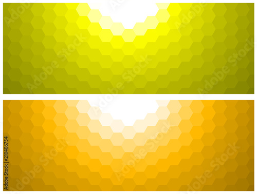Mosaic backgrounds orange and yellow