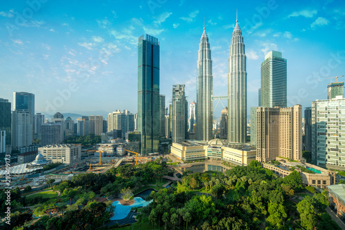 Photo Cityscape of Kuala Lumpur Panorama at sunrise