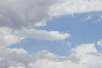 Blue sky and detailed clouds in a backgorund