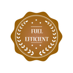 Fuel efficient stamp illustration design