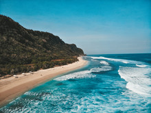 view of nyang nyang beach in bali indonesia captured with dji mavic air
