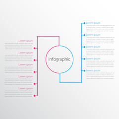 Poster - Vector infographic templates used for detailed reports. All 2 topics.