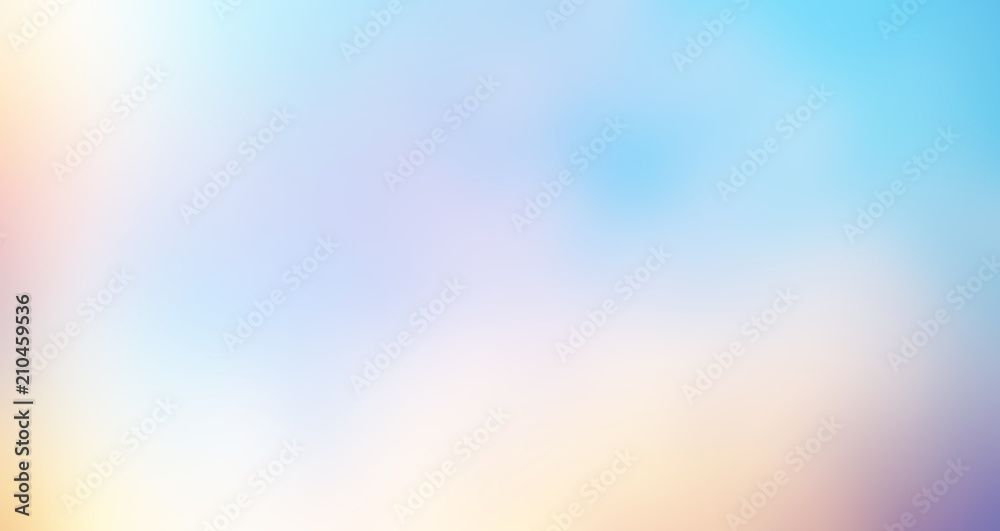 Glittering gradient background  with hologram effect and magic lights. Holographic  abstract fantasy  backdrop  with fairy sparkles, gold stars and festive  blurs. . - obrazy, fototapety, plakaty 