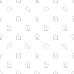 Wall Mural - Home security background from line icon. Linear vector pattern background from line icon. Linear vector pattern