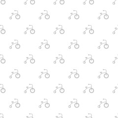 Sticker - Tricycle background from line icon. Linear vector pattern