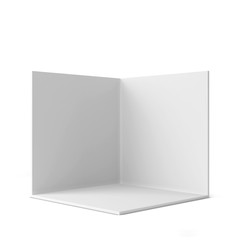 Wall Mural - Simple trade show booth. Square corner