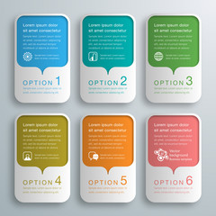 Wall Mural - infographics web banner & label design