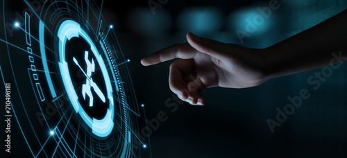Cuadros en Lienzo Technical Support Customer Service Business Technology Internet Concept