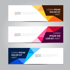 vector abstract design banner web template.