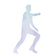 © zolotons - watercolor lilac silhouette man dancing dance
