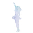 © zolotons - vector, isolated, white background, watercolor silhouette girl dancing