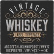 Vintage western label font named 