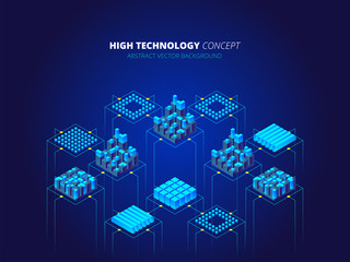 Poster - High Technology Background