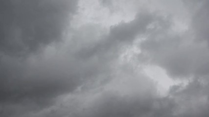 Wall Mural - gray sky with heavy rain clouds - 4k uhd timelapse
