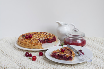 Wall Mural - Homemade American Cherry Pie