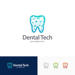 Wall Mural - Dental Tech Logo Design Template