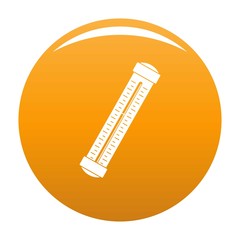 Poster - medical thermometer icon. simple illustration of medical thermometer vector icon for any design oran