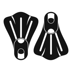 Poster - Flippers icon. Simple illustration of flippers vector icon for web design isolated on white background