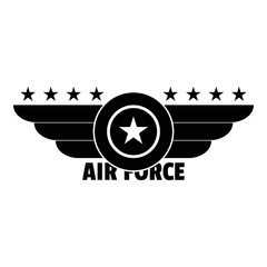 Poster - Air force logo. Simple illustration of air force vector logo for web design isolated on white background