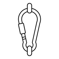 Poster - carabine icon. outline illustration of carabine vector icon for web design isolated on white backgro