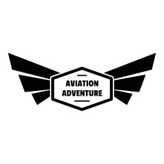 Poster - Avia adventure logo. Simple illustration of avia adventure vector logo for web design isolated on white background